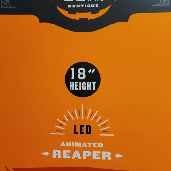 Hyde & Eek 18" LED Animated Reaper Halloween Wall Sign Light Up Decor 2022 - Picture 3 of 7